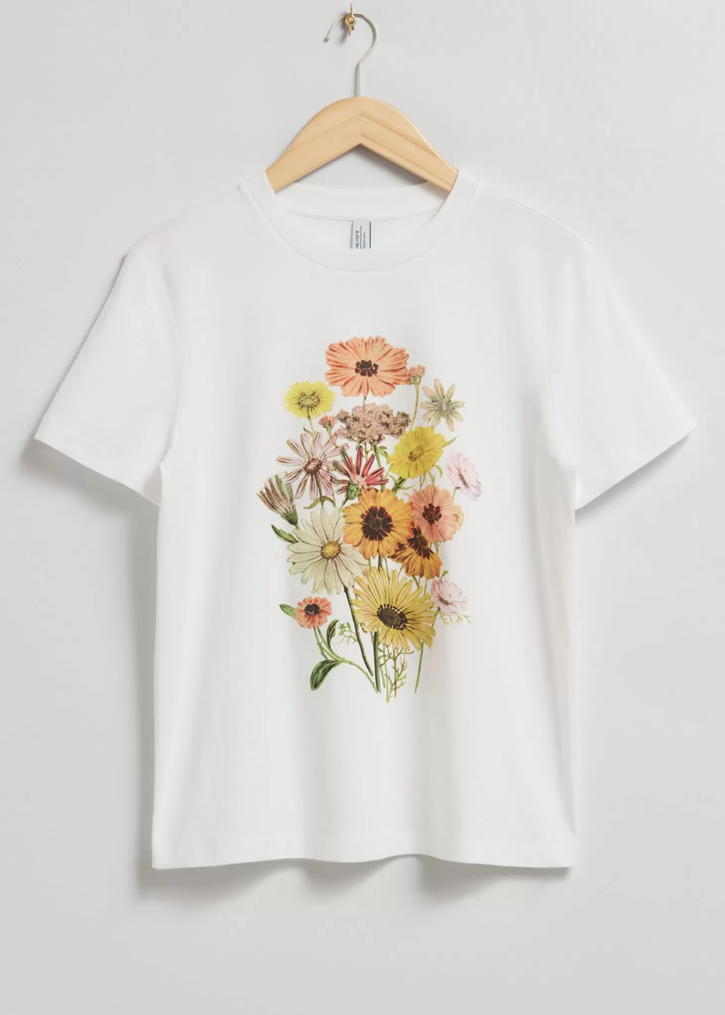 Cheap & Other Stories Blomster T-Shirt Hvid
